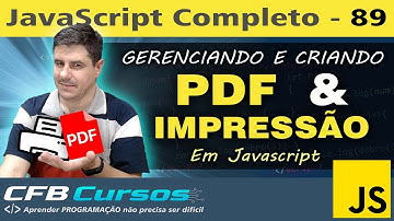 Criando PDF e Imprimindo conteúdo da página em HTML - Curso de Javascript - Aula 89