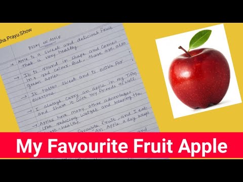 my favourite fruit apple essay for class 2