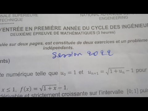 Épreuve complète du sujet 2 du concours d'entrée à polytech de Yaoundé année 2022.