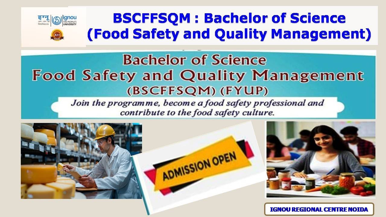 BSCFFSQM: Bachelor of Science (Food Safety and Quality Management ...