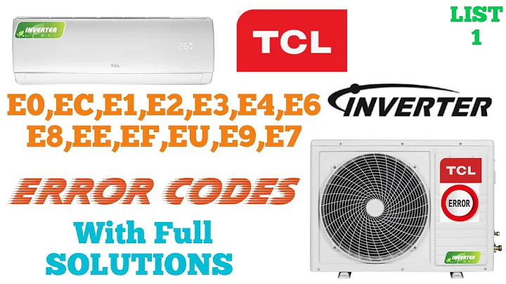 TCL DC INVERTER AIR-CONDITIONING ERROR CODES || SOLUTIONS || TROUBLESHOOTING || FULL REPAIRS