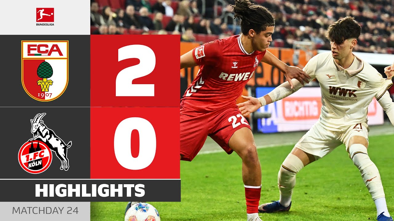 Backheel Breaks the Deadlock | FC AUGSBURG - 1. FC KÖLN | Highlights | MD 24 – Bundesliga 25/26