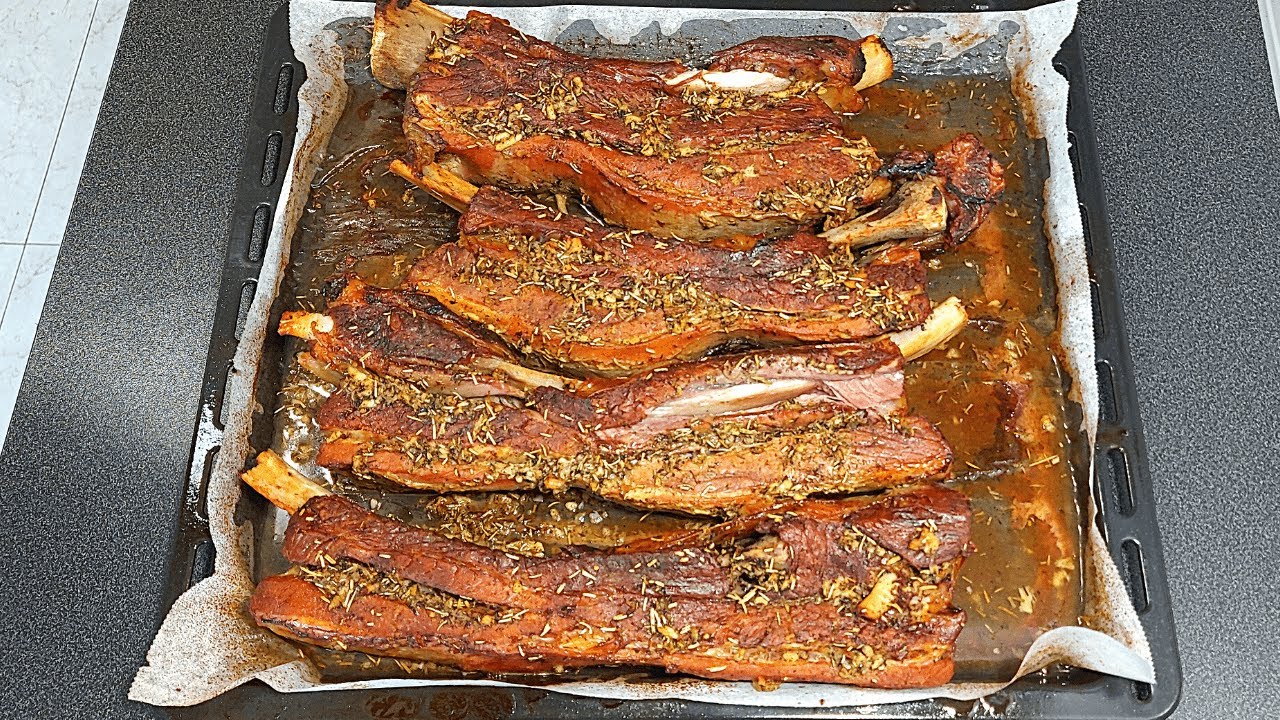 COSTILLAS DE TERNERA al horno con majado 🐮🌿🧄 ¡Con TRUCO para que queden MUY TIERNAS!