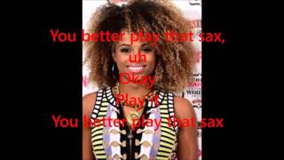 Video thumbnail of "Fleur east - Sax (lyric)"