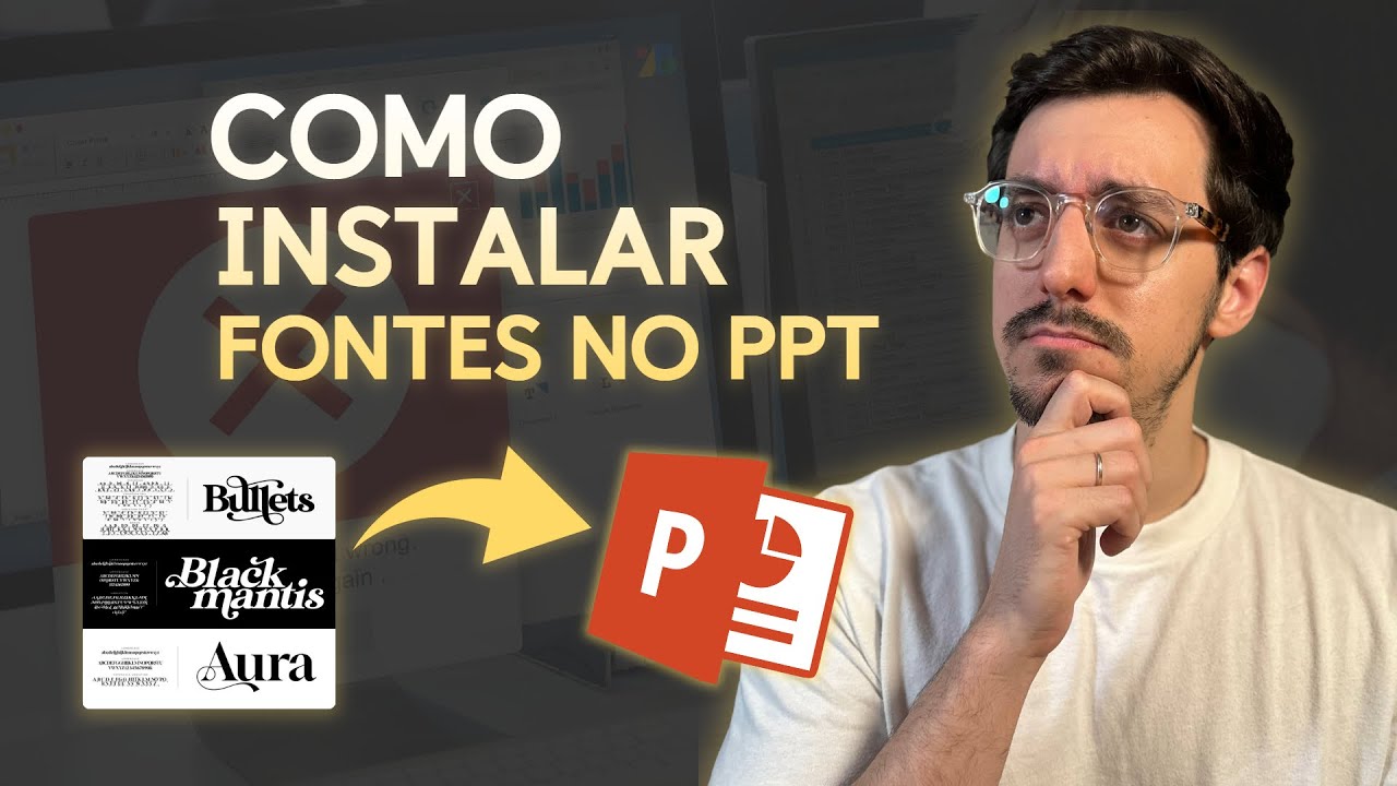 Como INSTALAR FONTES PERSONALIZADAS no PowerPoint - PASSO A PASSO - YouTube