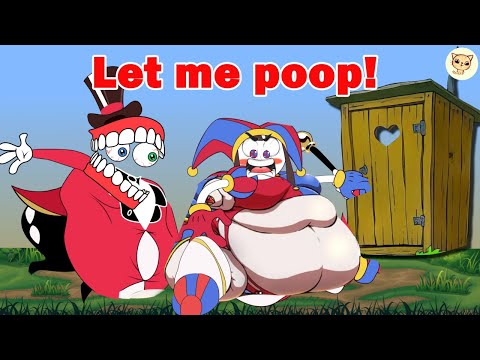 Fat Caine and Fat Pomni Poop Story! Digital Circus