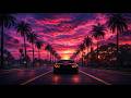 SUNSET NEON DRIVE 🌴 — Synthwave Night Drive Music for Coding &amp; Relax 🚗🌆 [10 HOURS]