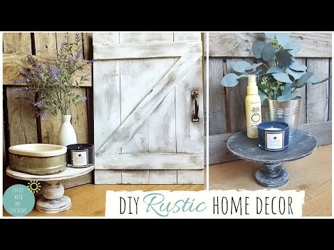 diy-home-decor-ideas-|-barn-door-|-rustic-farmhouse-|-pedestal-|-tray-|-decorating-|-michaels-crafts
