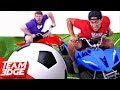 Rocket League In Real Life Challenge!!