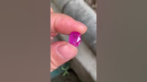 ruby Yên Bái cắt giác 5ct #gemstone #ruby #gem #daquy #sapphire