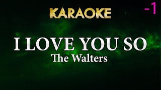 The Walter - I Love You So (LOWER Key Karaoke Version)