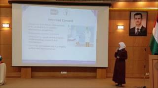 NIH-IPPCR Workshop-Damascus || Legal, Ethical and Safety Monituring Issues in Research-Juman Isstaif