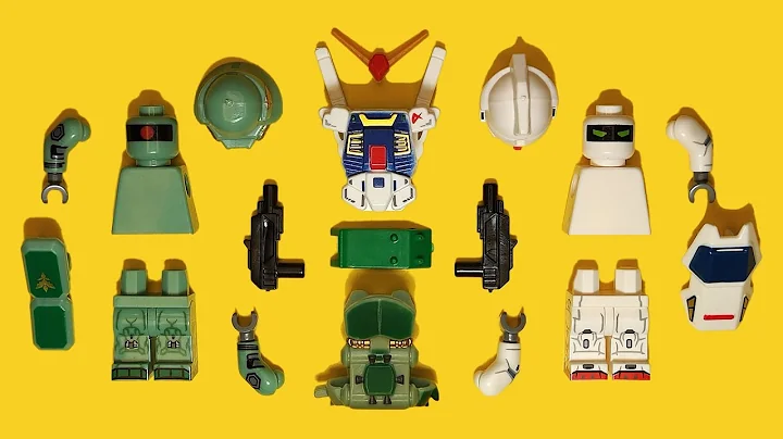 LEGO Rx-78-2 Gundam VS. MS-06GD | Mobile Suit Gundam | Unofficial Minifigure | Anime