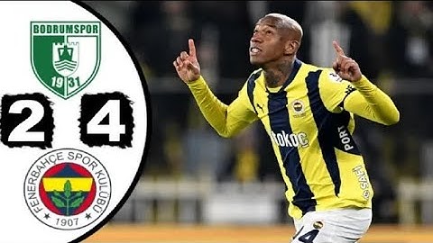 BODRUMSPOR 2-4 FENERBAHÇE MAÇ ÖZETİ KISA 28 MART FENERBAHÇE MAÇ ÖZET