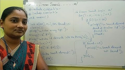 Data Structures in C || Linear Search using C || DS Tutorial in Telugu || Telugu Scit Tutorials