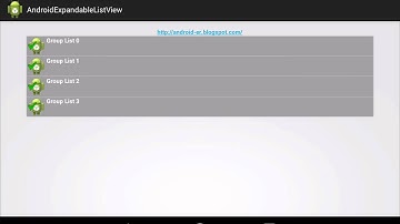 Create groupIndicator for ExpandableListView example