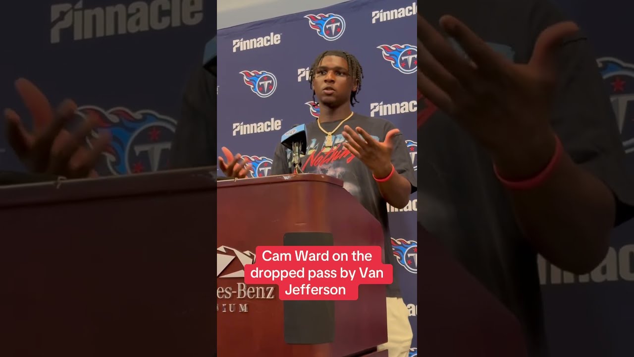  It S On Both Of Us Titans QB Cam Ward Tennesseetitans Camward Atozsports Quarterback Nfl