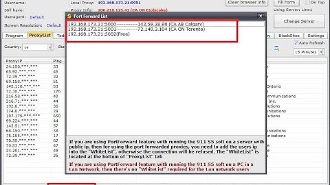 Port forwarding proxy from 911 S5