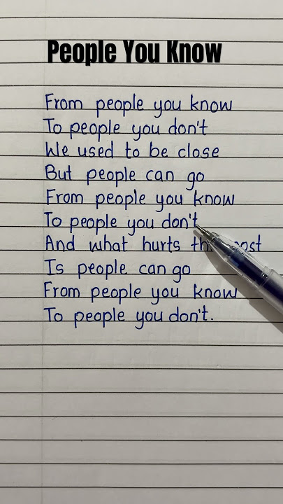 Lirik lagu People You Know - Selena Gomez - #peopleyouknow #viral #lirik #lagu #tren #shorts #musik
