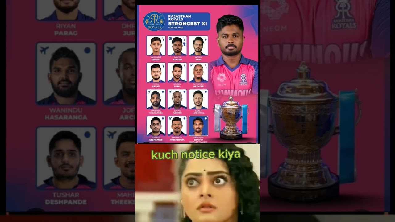 Rajasthan royals strong 11 in ipl 2025🔥😮....