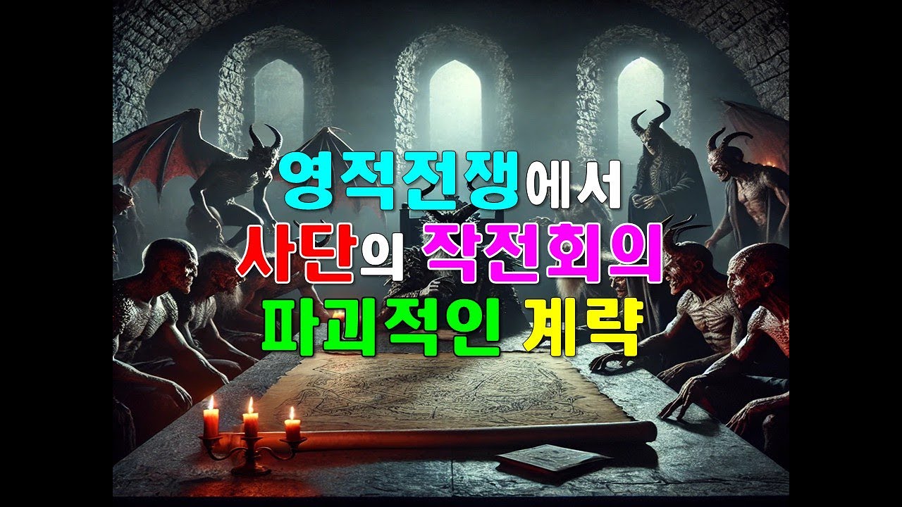 영적전쟁에서 사단의 작전회의 파괴적인 계략 - YouTube
