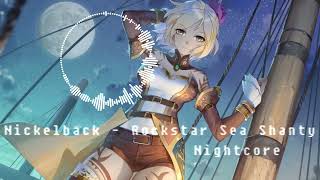 Video thumbnail of "Nickelback   Rockstar Sea Shanty NIghtcore"