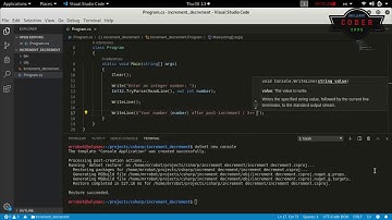 C# & .NET Core - 5. Increments and Decrements Operators