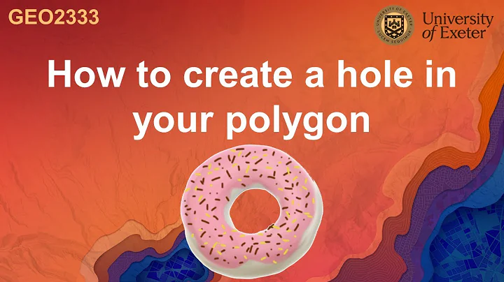 How to create a hole in your polygon - donut polygon in ArcGIS Pro