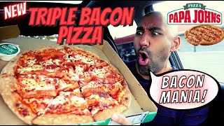 Triple Bacon Pizza - Bacon Mania Pizza