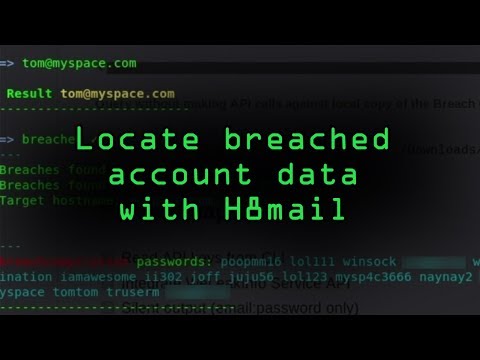 Locate Breached Account Data with H8mail [Tutorial]