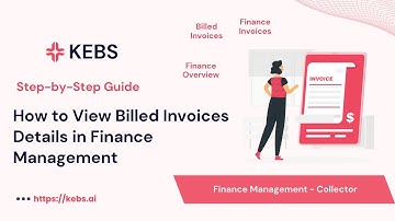 How to View Billed Invoice Details in KEBS Finance Management - Step by Step guide | PSA Tool | Q2C