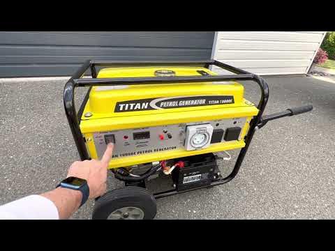 Titan Generator 10000E - start procedure - YouTube