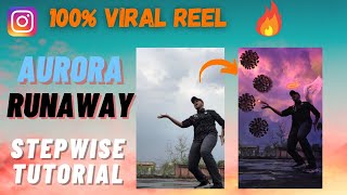 Runaway Aurora Reels Tutorial- How to edit like a PRO !! Stepwise Tutorial for Runaway Aurora Filter screenshot 2