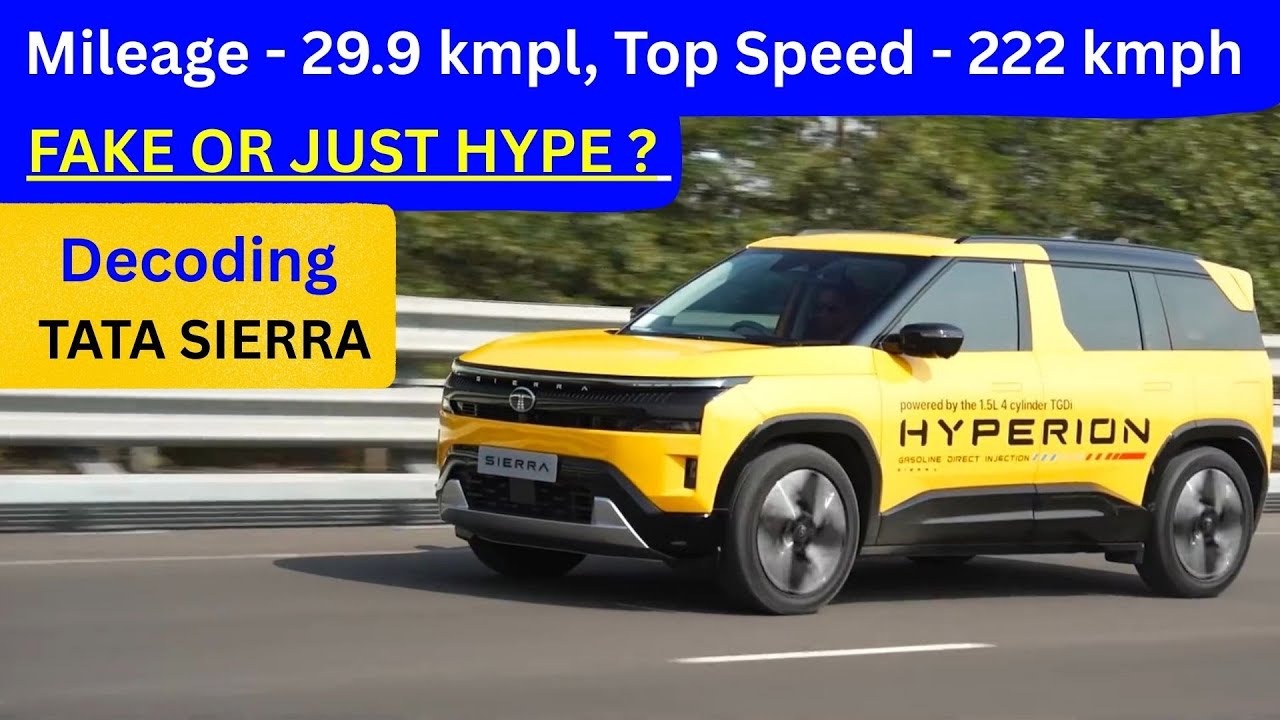 Tata Sierra mileage test is fake?? Reality of Tata Sierra Fake marketing by The Motozip.
