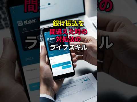 銀行振込を間違えた時の対処法のライフスキル #雑学 #豆知識 #ライフハック#銀行 # やり方 #現金
