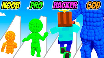 Pixel Rush - NOOB vs PRO vs HACKER vs GOD