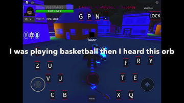When a cursed orb spawns while your playing basketball (Roblox AUT)