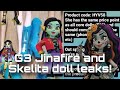 Monster high news g3 jinafire and skelita doll leaks  skullector hocus pocus shoe leaks