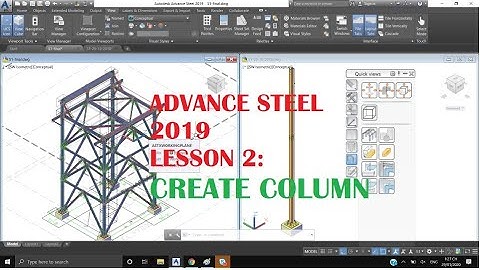 ADVANCE STEEL 2019 TUTORIAL/02/CREATE COLUMN