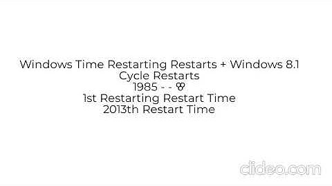 Windows Restart Time Versions (My extension) includes after the ꕢth restart time Beta 2 (Part 2)