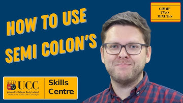 How to use semi colon