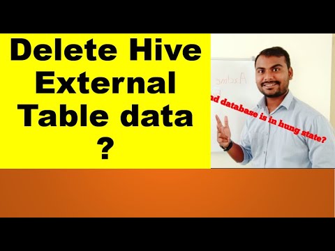 gauge To position Displacement How to delete hive external table data | Hadoop Interview question - YouTube
