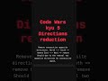 Functional approach to Rust Code Wars Kata Kyu5 Directions Reduction #shorts #coding #programming