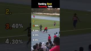 Ranking Best Running Fails EVER! 😂 #shorts #runningfails #fails #funny #sports