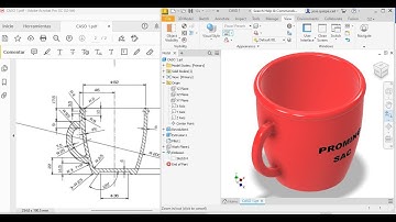 CASO N°1 - AUTODESK INVENTOR - MODELADO - TASA 3D - OPERACION REVOLUCION