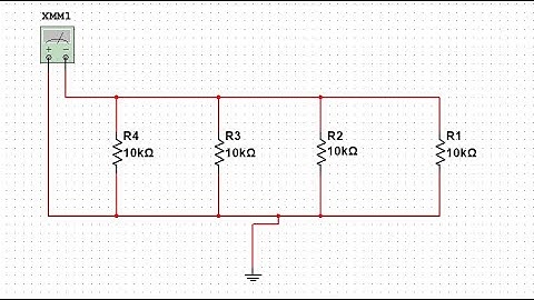 How to calculate total resistance using Multisim
