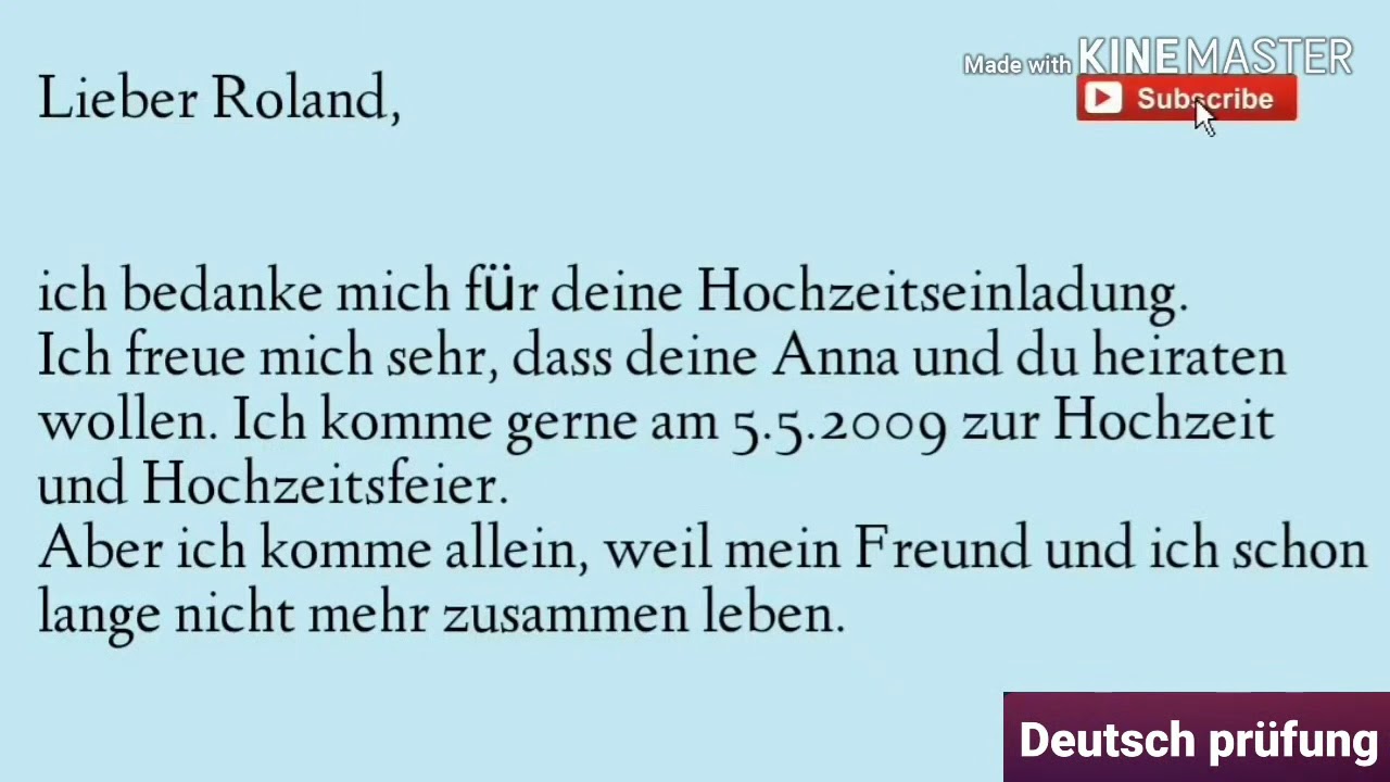 Brief schreiben einladung hochzeit