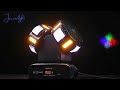 Doubleheaded led beam and laser moving head light effect