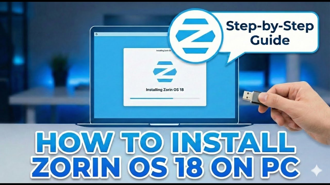 How To Install Zorin OS 18 In PC .
