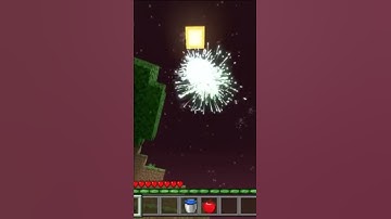 To realistic for Minecraft (realistic Fireworks)#shorts  #minecraft